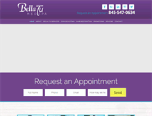 Tablet Screenshot of bellatumedspa.com